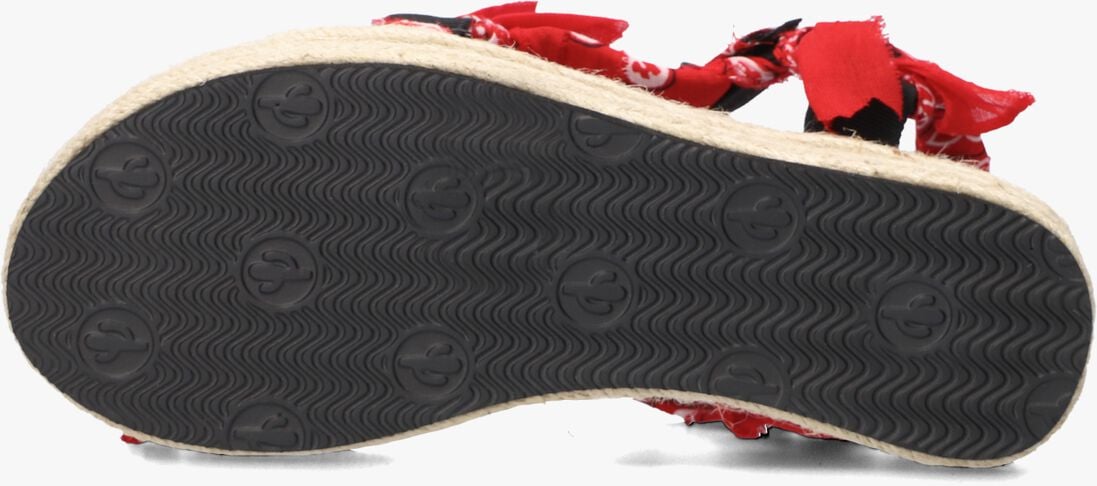 rode arizona love platte sandalen trekky raffia