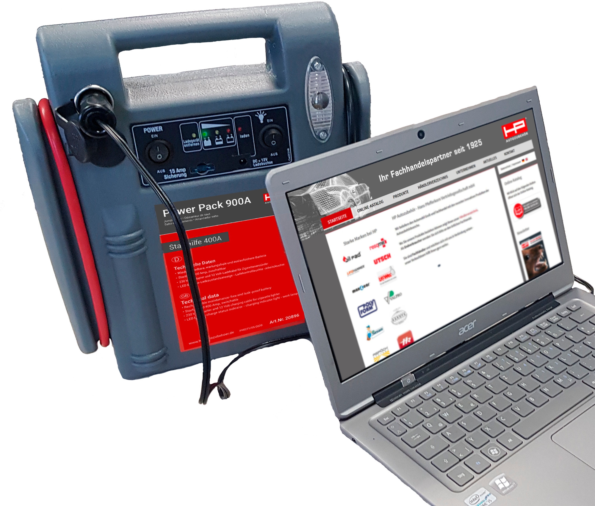 HP Autozubehör Power Pack 900A 17Ah 12V