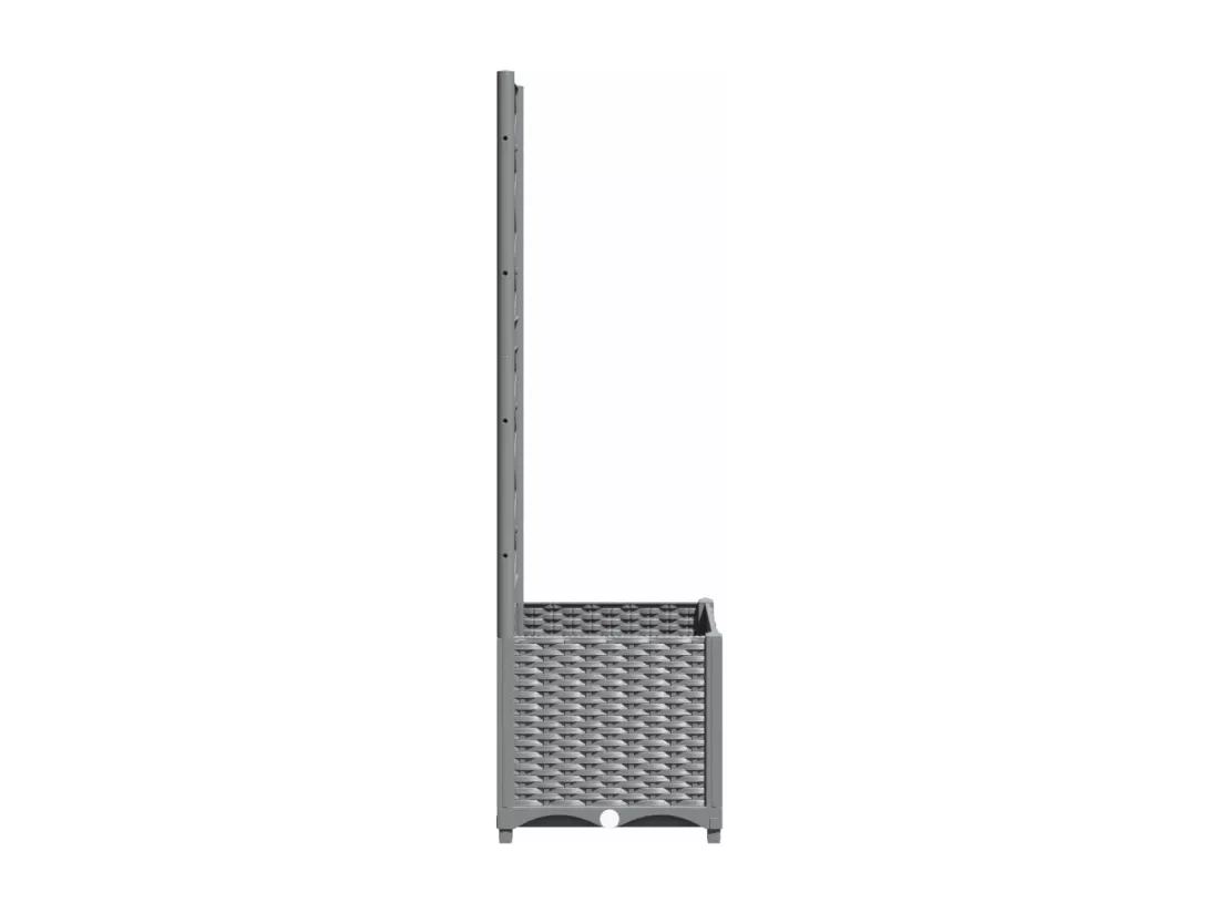 Jardinière bac lit surélevé grise 40 x 40 x 136 cm 02_0038356