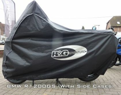 Housse moto R&G Racing Adventure universelle argent