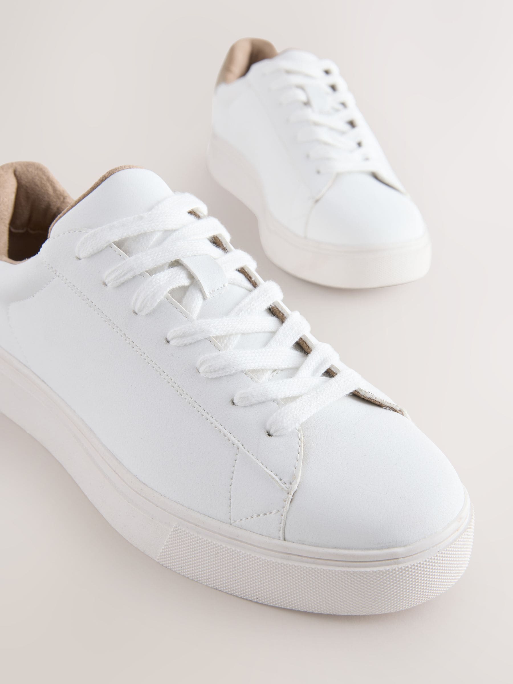 Wit - Chic-casual lange sneakers