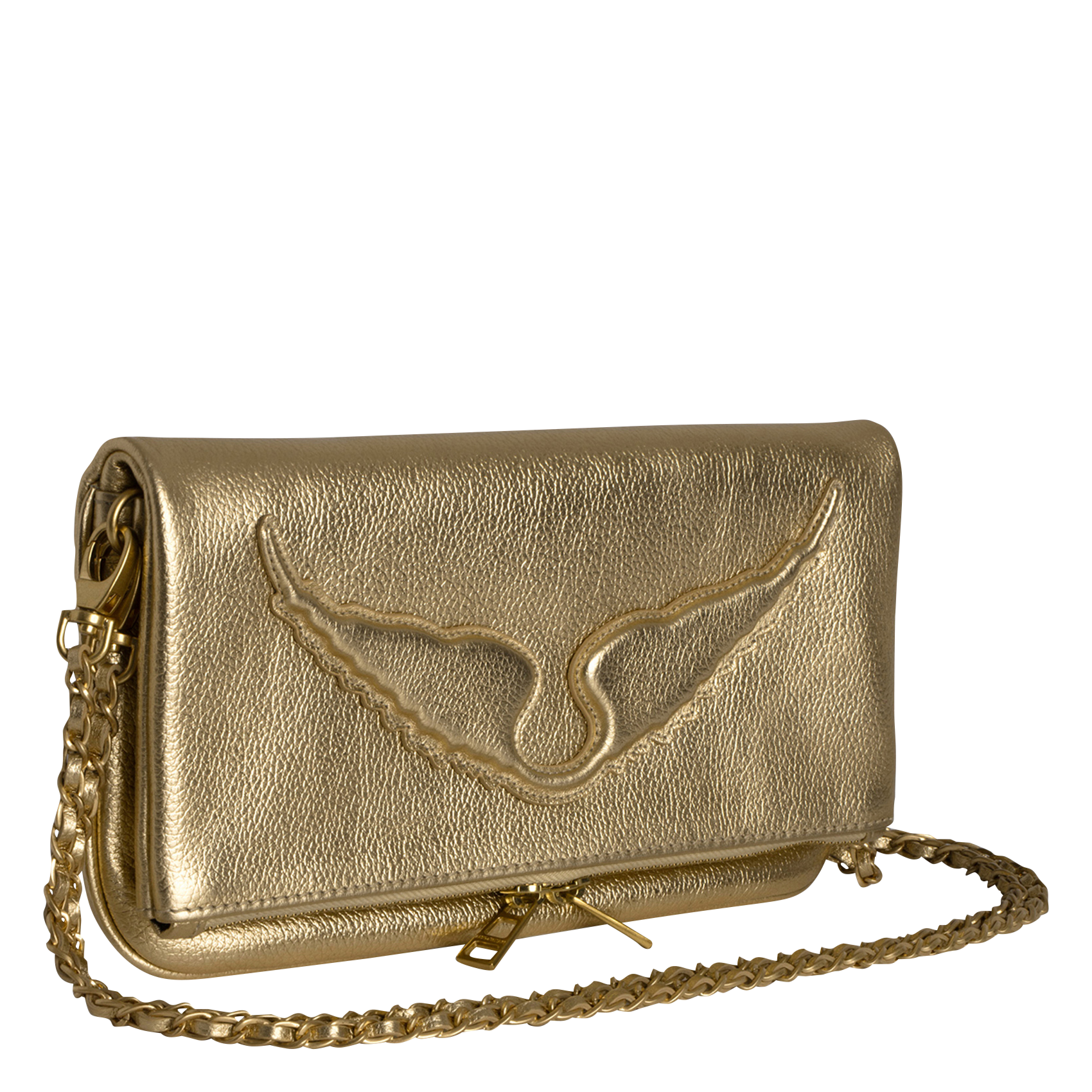 ROCK WINGS - Pochette en cuir | Jaune