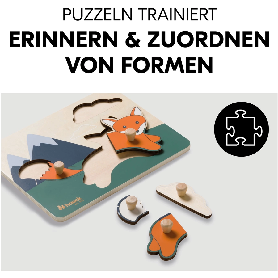 hauck Steckpuzzle Puzzle N Sort Fox