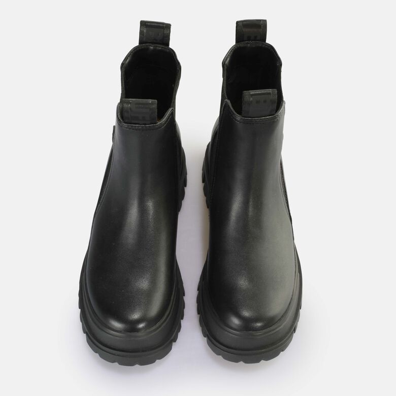 Aspha Chelsea Mid Bottines vegan, noirnoir