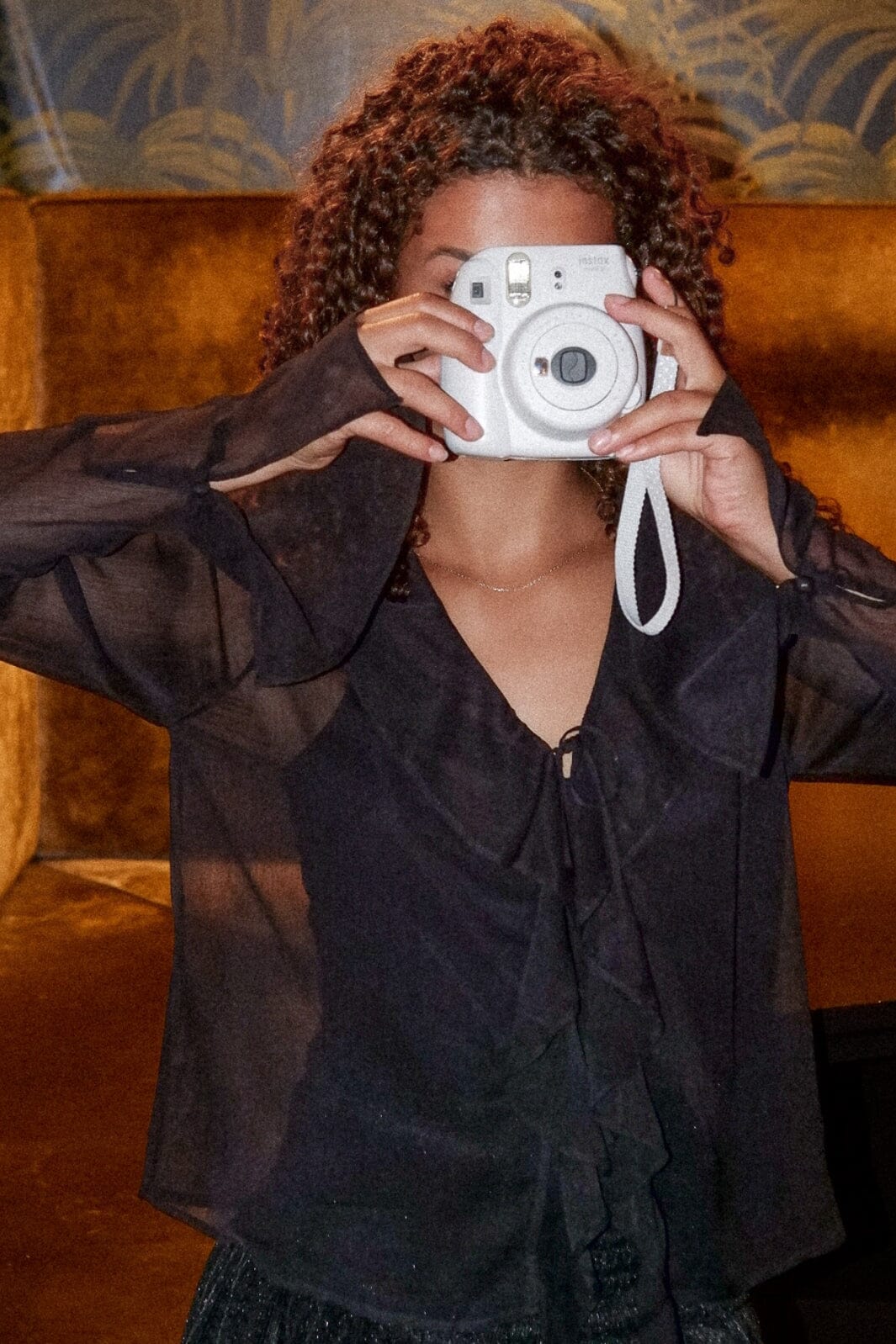 Neo Noir Anika Frill Blouse