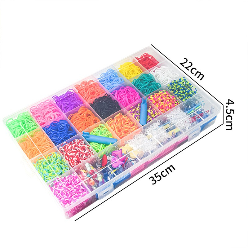 (507-tlg. Set) Gummi Loom Bänder DIY Kinder Freundschafts Armband Bastel Kit