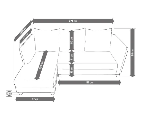 Premium-Lounge-Ecke mit Sunbrella®-Stoff