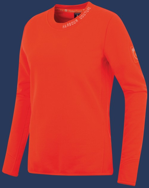 Beachpullover Lady FrenchTerryCoPoly, Neonpeachmelange