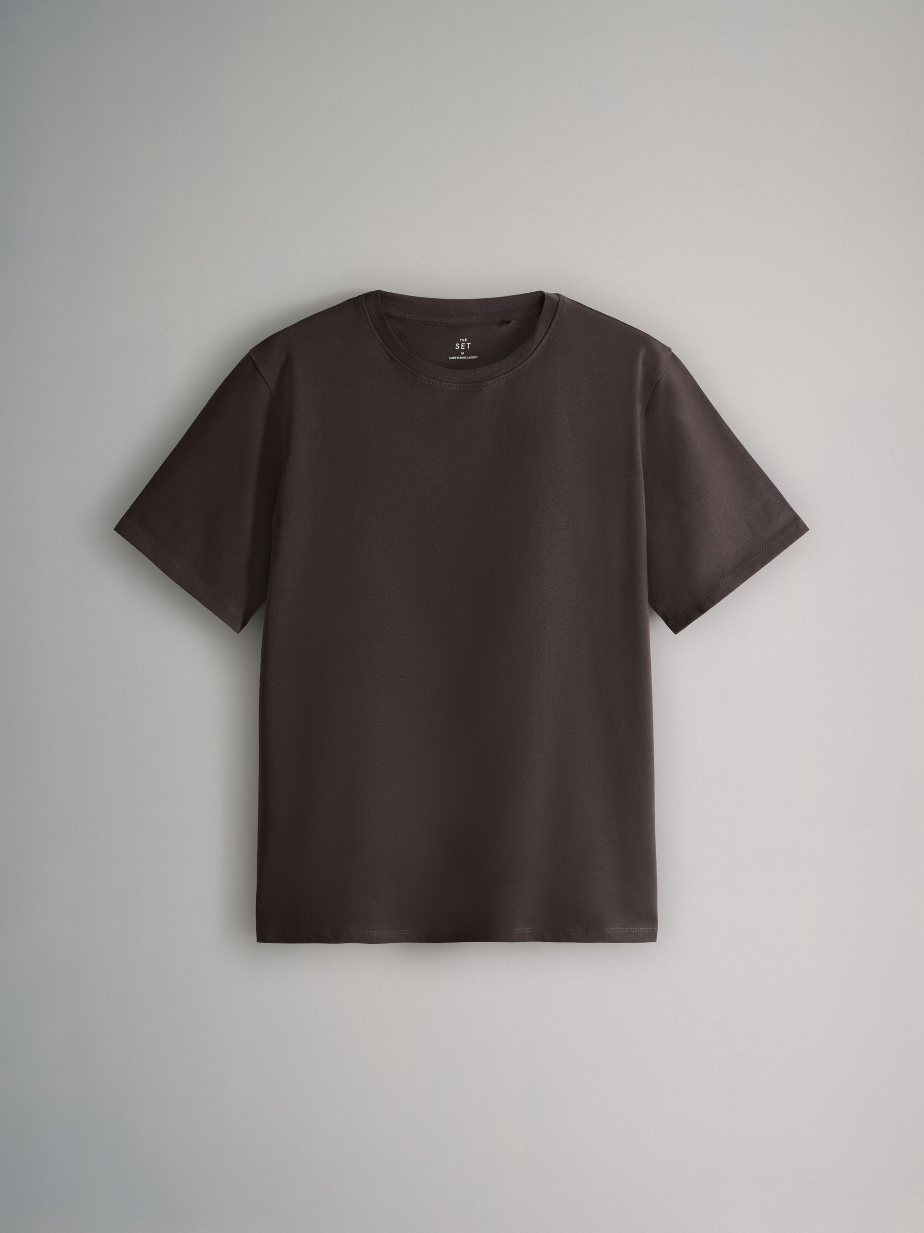 Zwart/Chocoladebruin/Bessenrood/Middenroze/Crème - The Set verpakking van 5 ruimvallende T-shirts