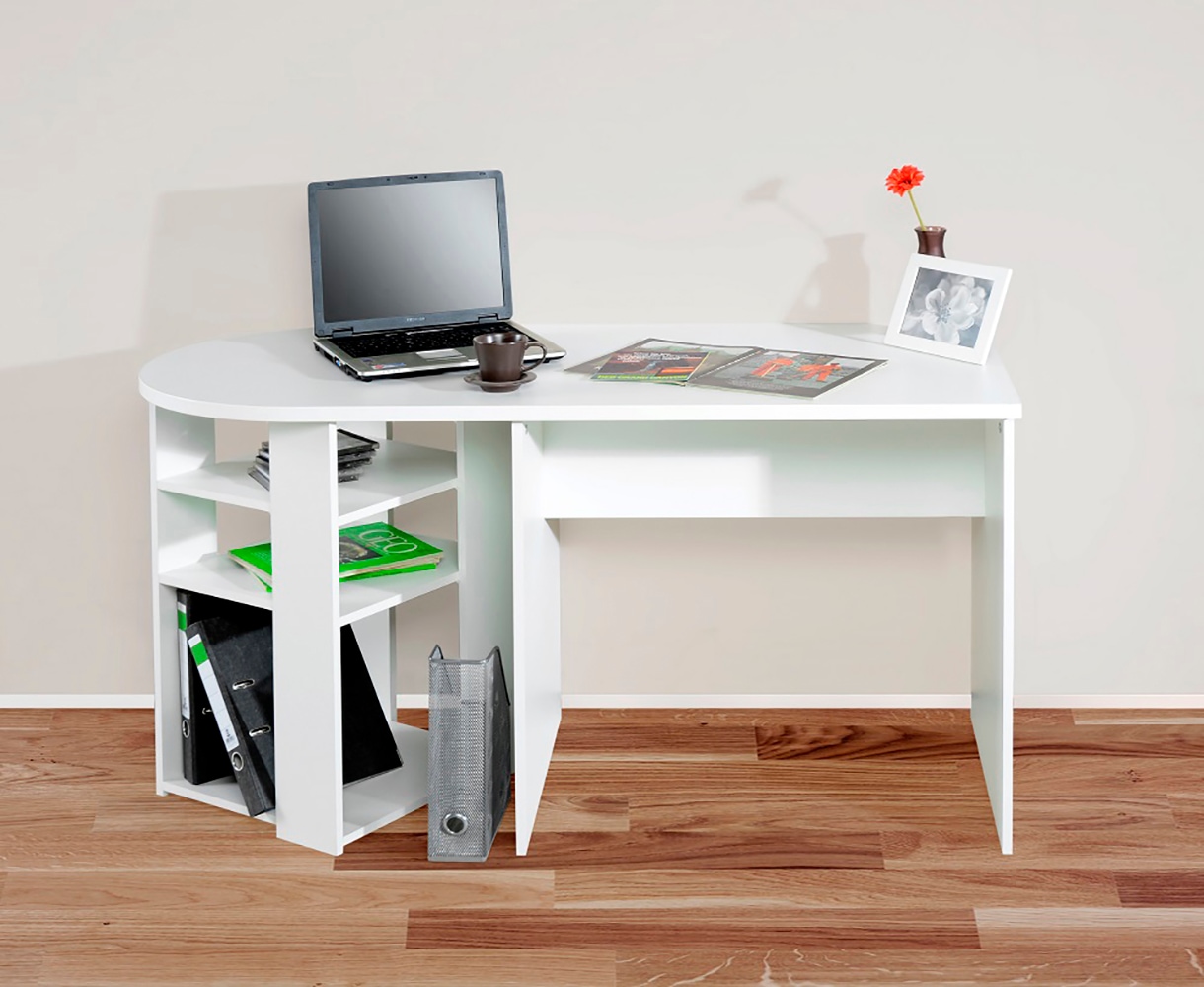 VOGL Möbelfabrik Schreibtisch frei im Raum aufstellbar, Breite 135 cm, Made in Germany