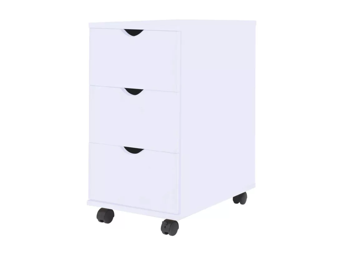 Meuble à tiroirs 33x45x60 cm Blanc