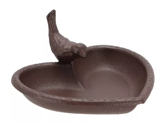 Mangeoire à oiseau en fonte Joli coeur
