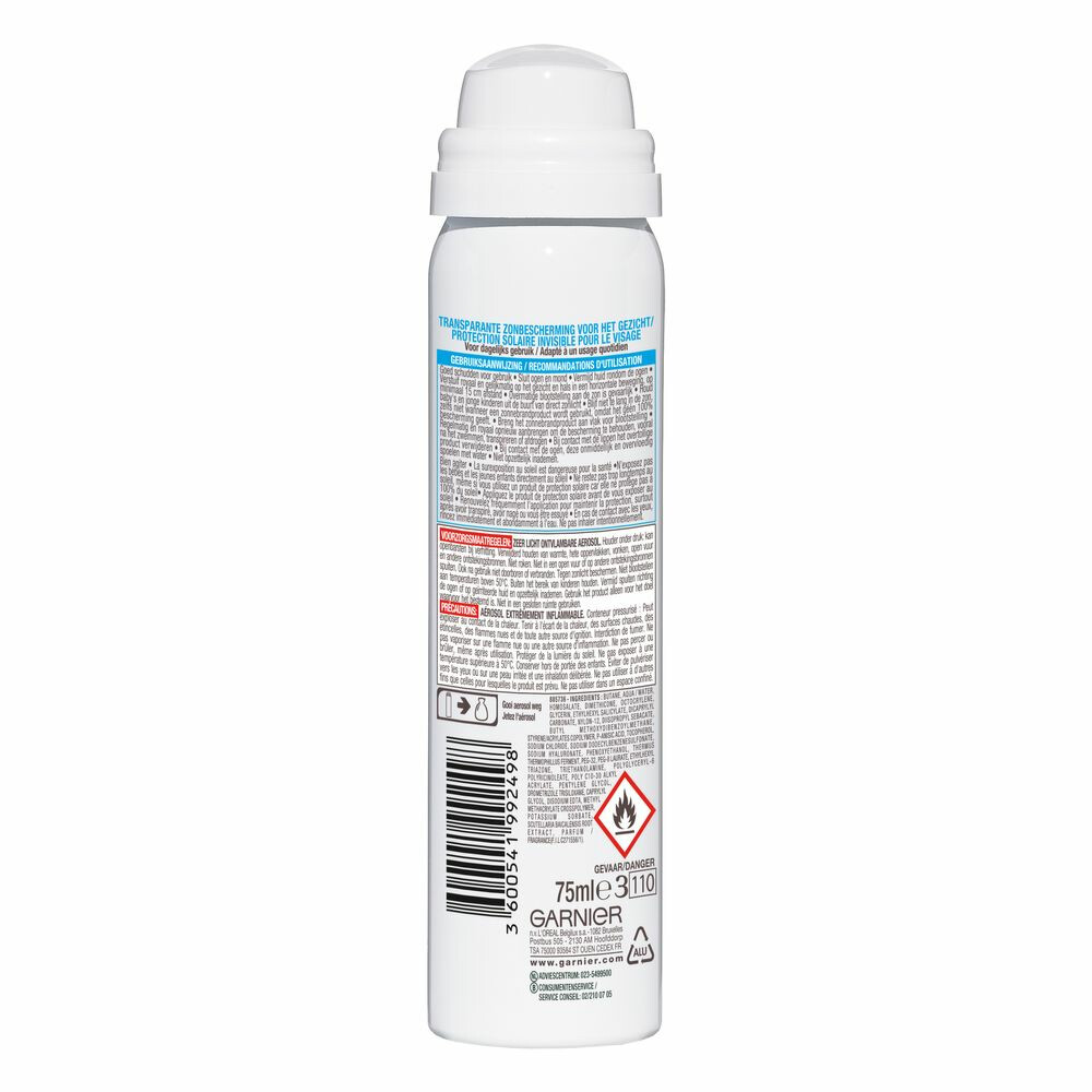 Garnier Ambre Solaire Sensitive Expert+ Gezichtsspray SPF 5075 ml