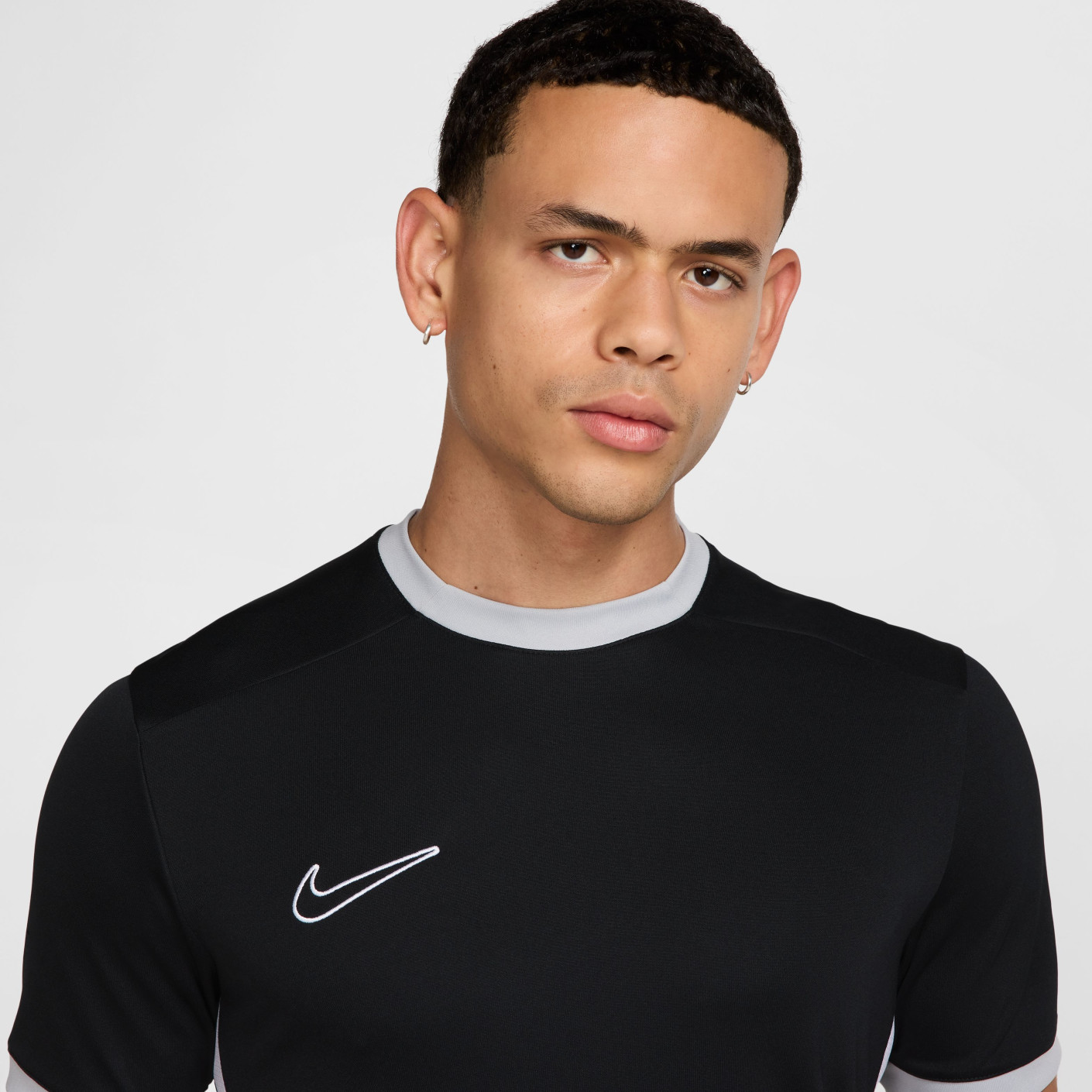 Nike Academy 25 Trainingsshirt Zwart Grijs Wit