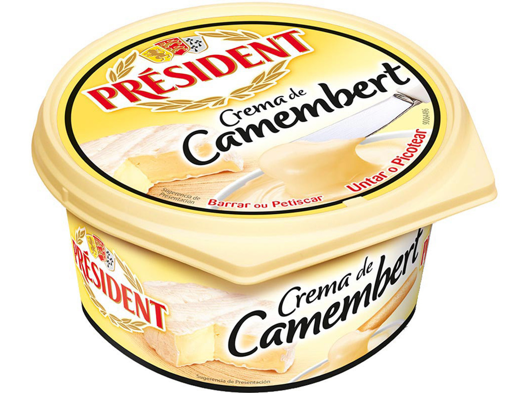 QUEIJO CAMEMBERT PRESIDENT PARA BARRAR 125G