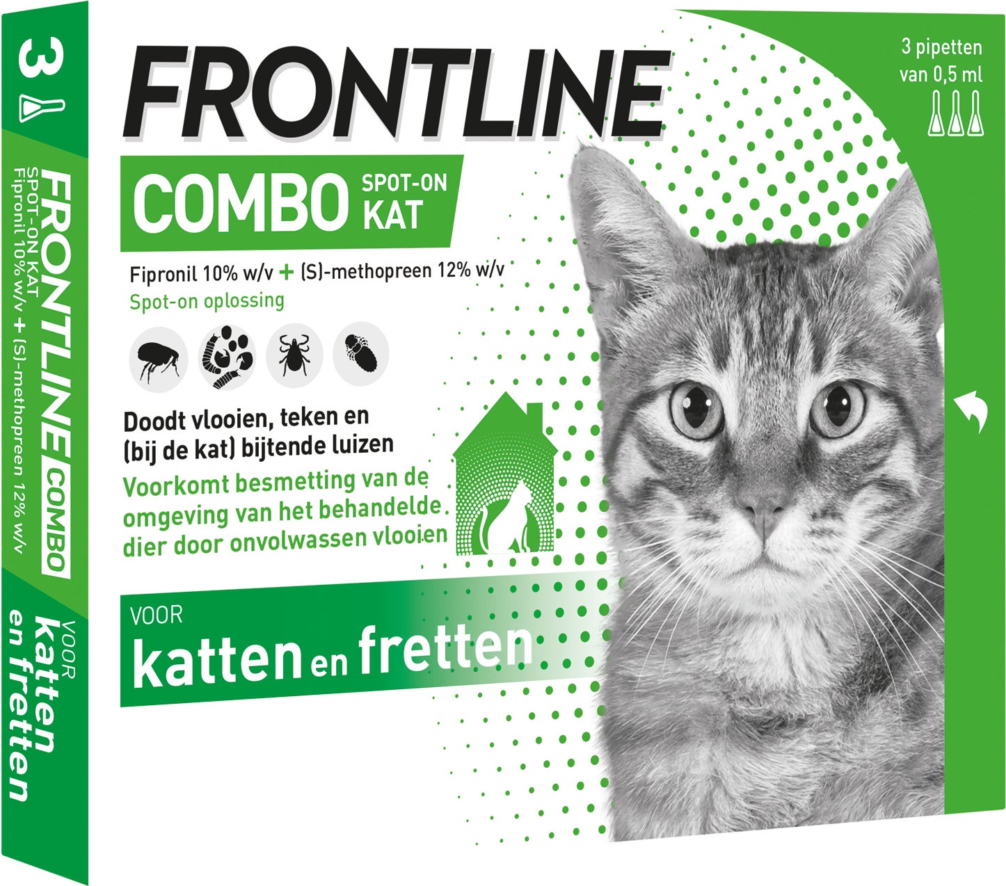 Frontline Combo spot-on katten en fretten 3 stuks