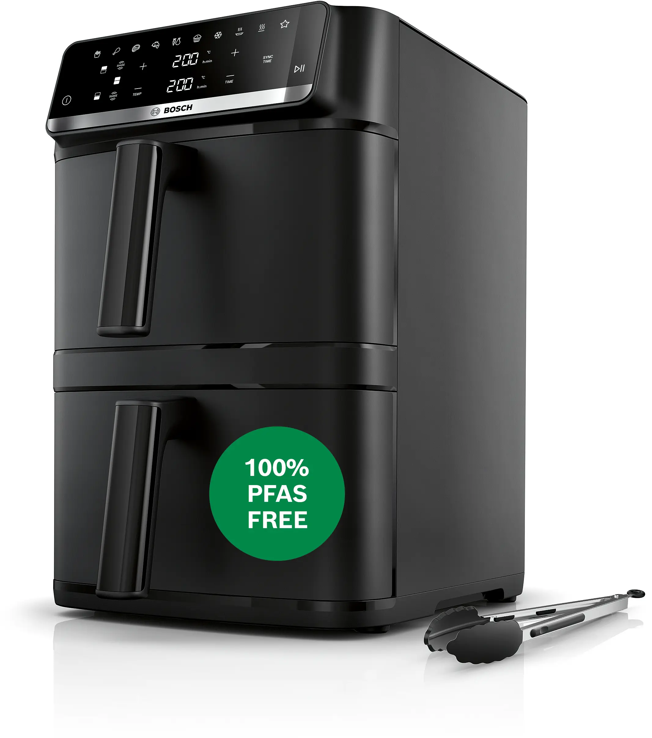 Serie 6 Double Stack Drawer Air Fryer Zwart