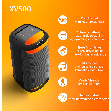 Sony trådløs højttaler SRS-XV500