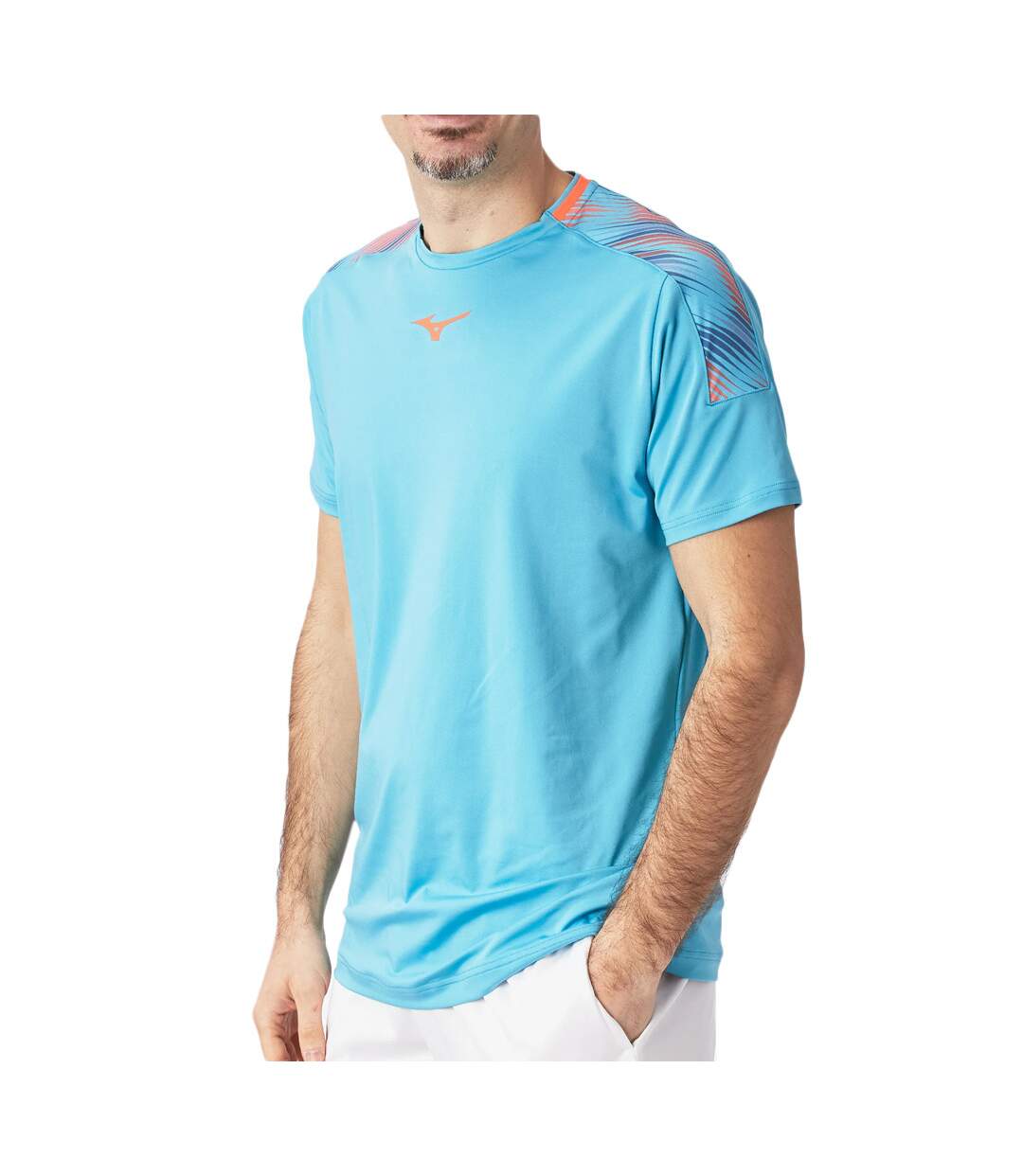 T-shirt Bleu Homme Mizuno A002