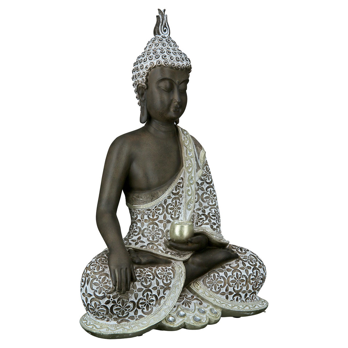 Beeld GILDE Decoratie Hoogte 35cm Breedte 24cm Bruin Hars