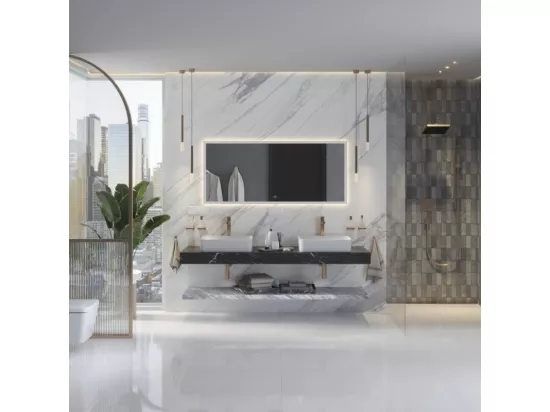 Pommeau de douche HANSGROHE Pulsify E 100 EcoSmart bronze brossé