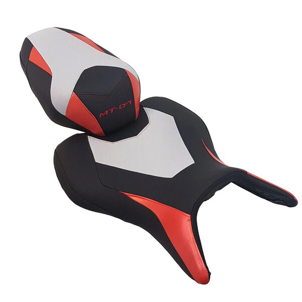 Bagster - Selle Ready Luxe série spéciale Yamaha MT-07 (2018-2020) Noir / Rouge / Gris Clair