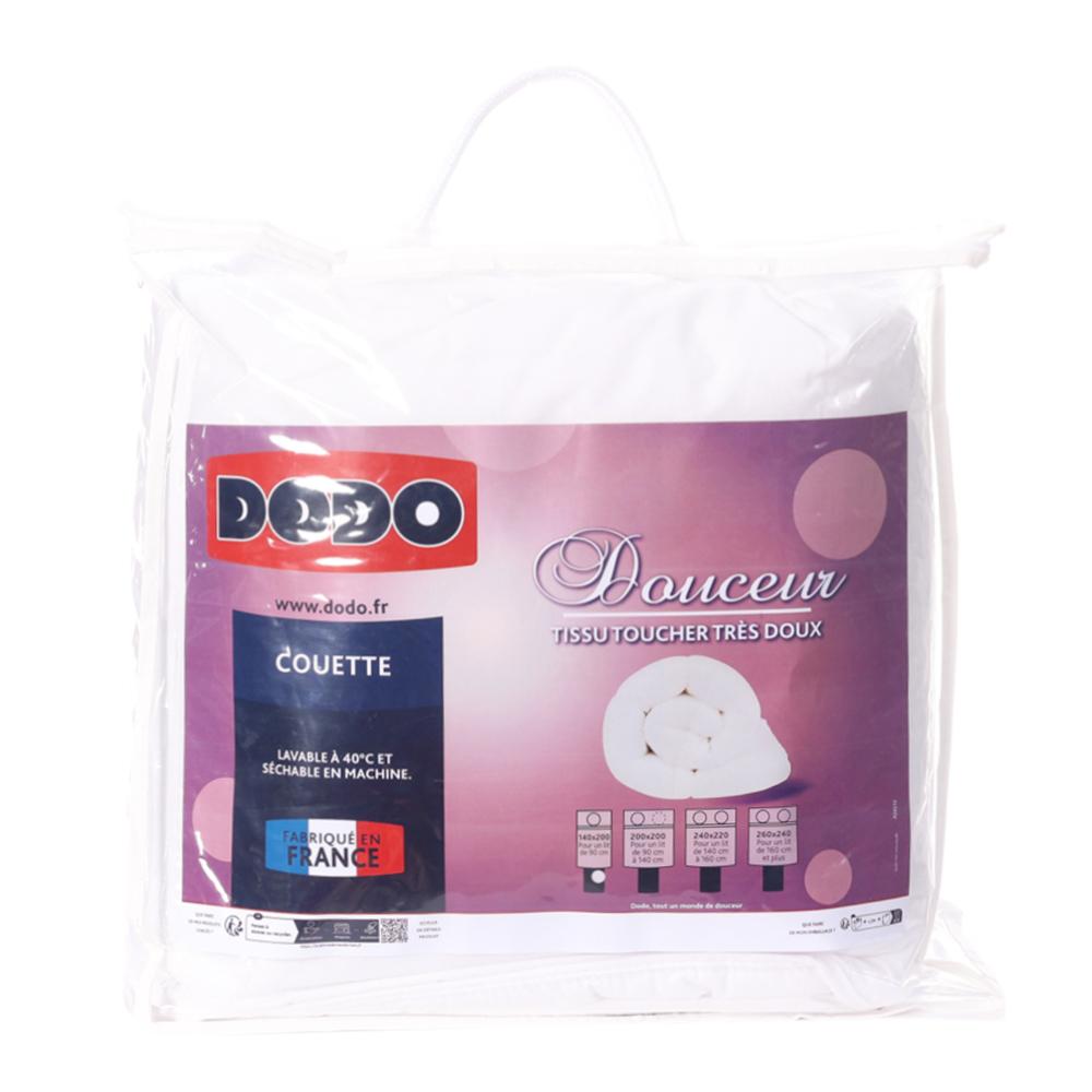 Dodo Couette Synthétique Toucher Doux Blanche Dodo 140x200