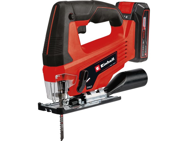 Einhell Akku-Stichsäge TC-JS 18/70 Li (1 x 2.5Ah) Akku-Stichsäge für Schnitte bis 70 mm in Holz und 8 mm in Stahl