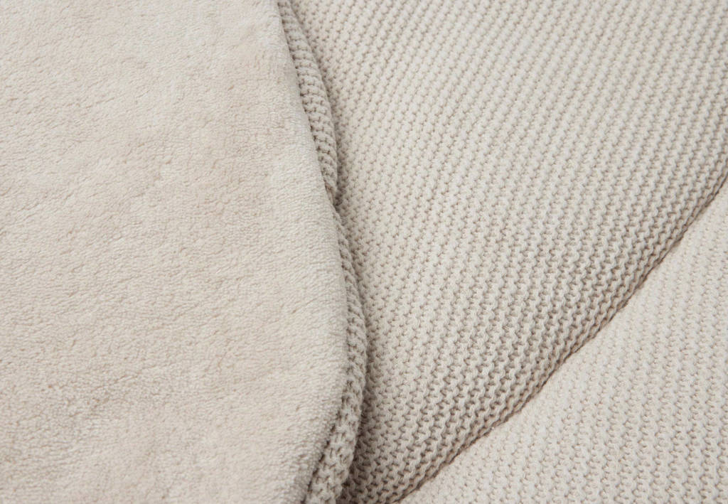 boxkleed Basic Knit rond 95cm Nougat