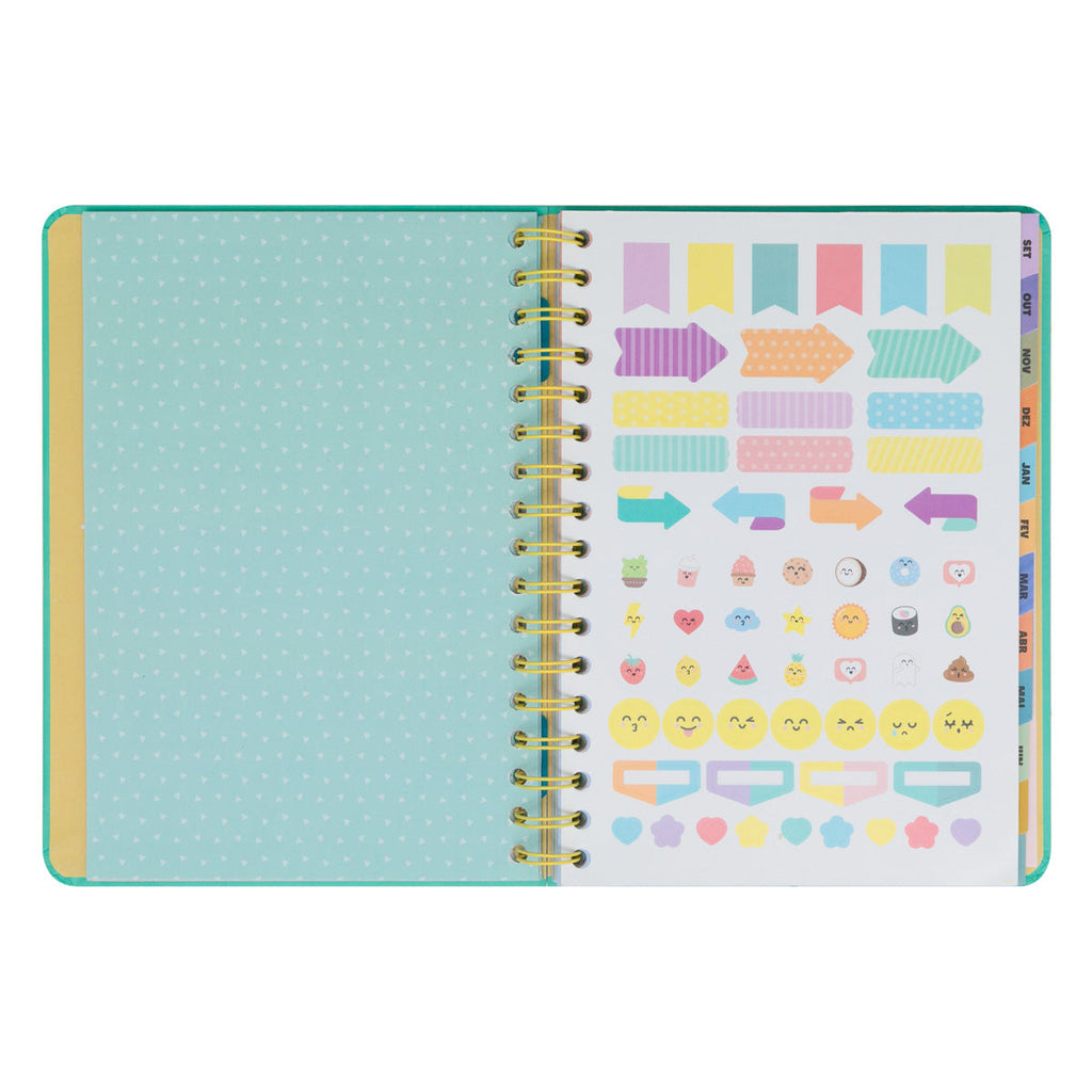 Agenda Wonder 24/25 Semanal Grande - Ready Para Celebrar Tudo o que Vou Alcançar