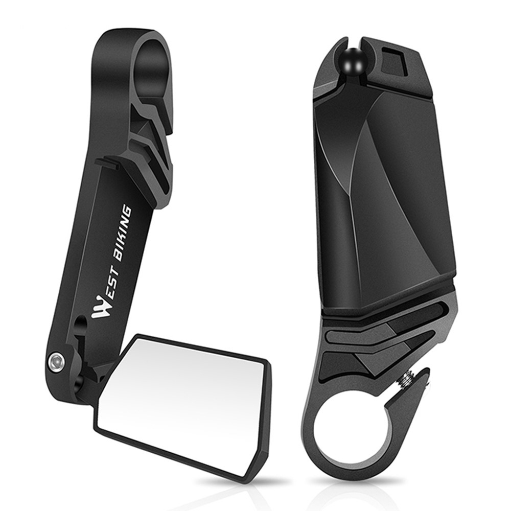 (2er Set) 360° Universal Fahrrad Velo Klapp Rückspiegel - Schwarz