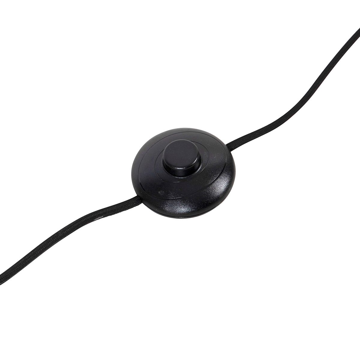 Smart vloerlamp zwart met smoke glas incl. Wifi ST64 - Qara Down