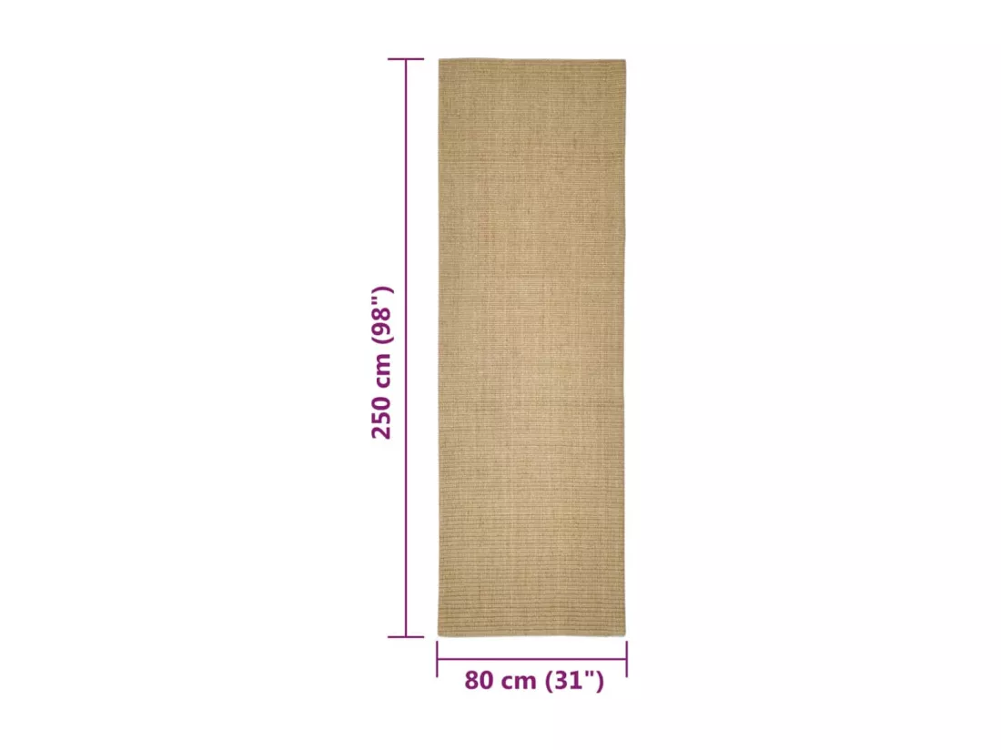 Tapis en sisal pour griffoir 80x250 cm
