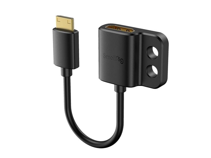 Smallrig Kabel Ultra Slim 4K HDMI Adapter (C to A) Hochwertiges 4K Adapterkabel für die Kameraeinrichtung