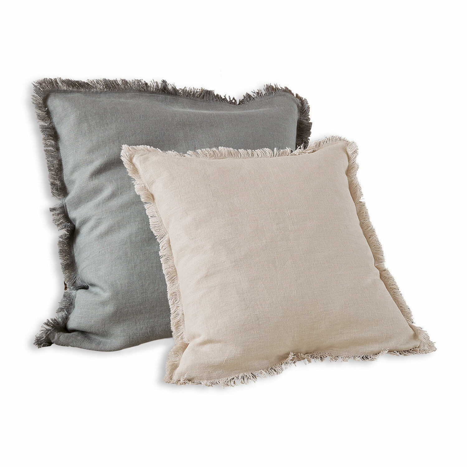 Kissenhülle 2er Set Quebo grau/beige