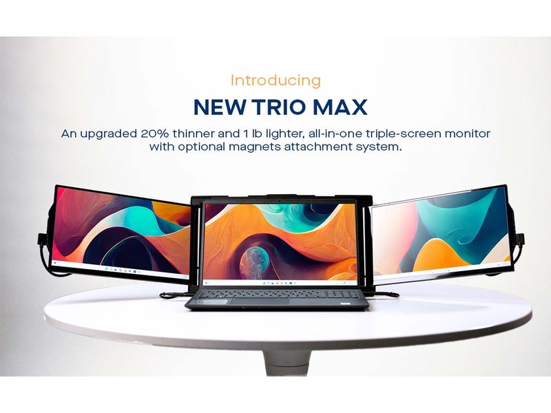 Mobile Pixels Monitor Trio Max (Tri-Screen) 14.1'' Dual-Screen für Laptop Monitore 15-17.3''