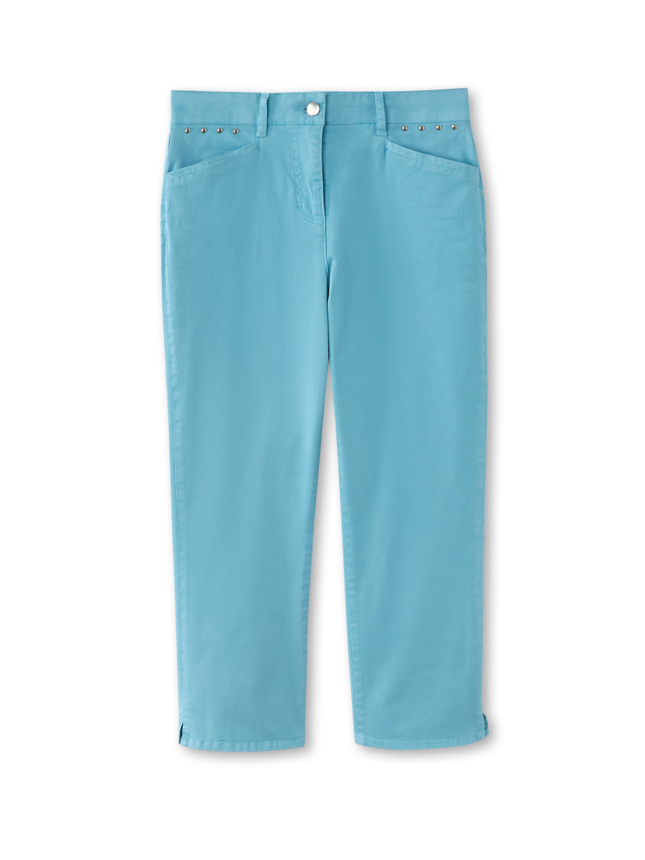 Pantalon corsaire en toile extensible