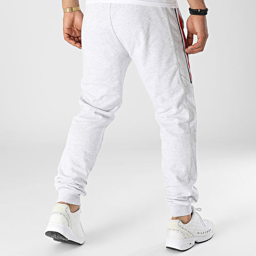 Pantalon Jogging A Bandes Global Stripe 5278 Gris Chiné