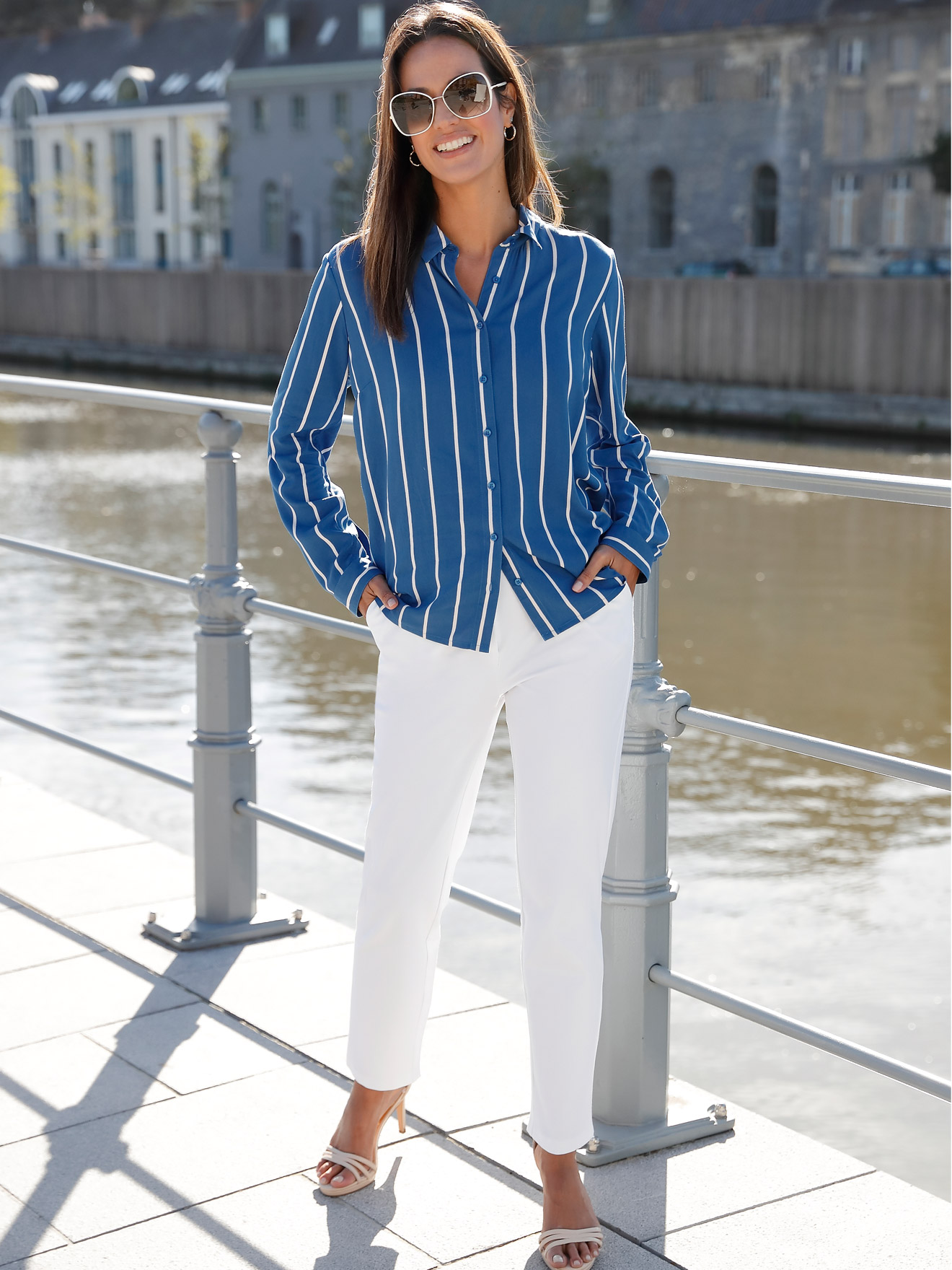 Pantalon élastiqué maille milano