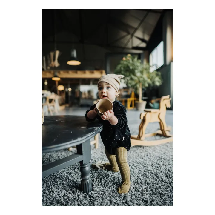 Lilinoa Barboteuse Velours Jules à Pois | Noir