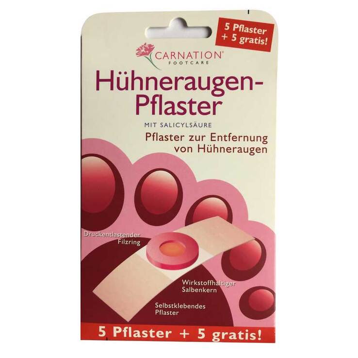 Carnation Hühneraugen-Pflaster 5 + 5 gratis, 10 St