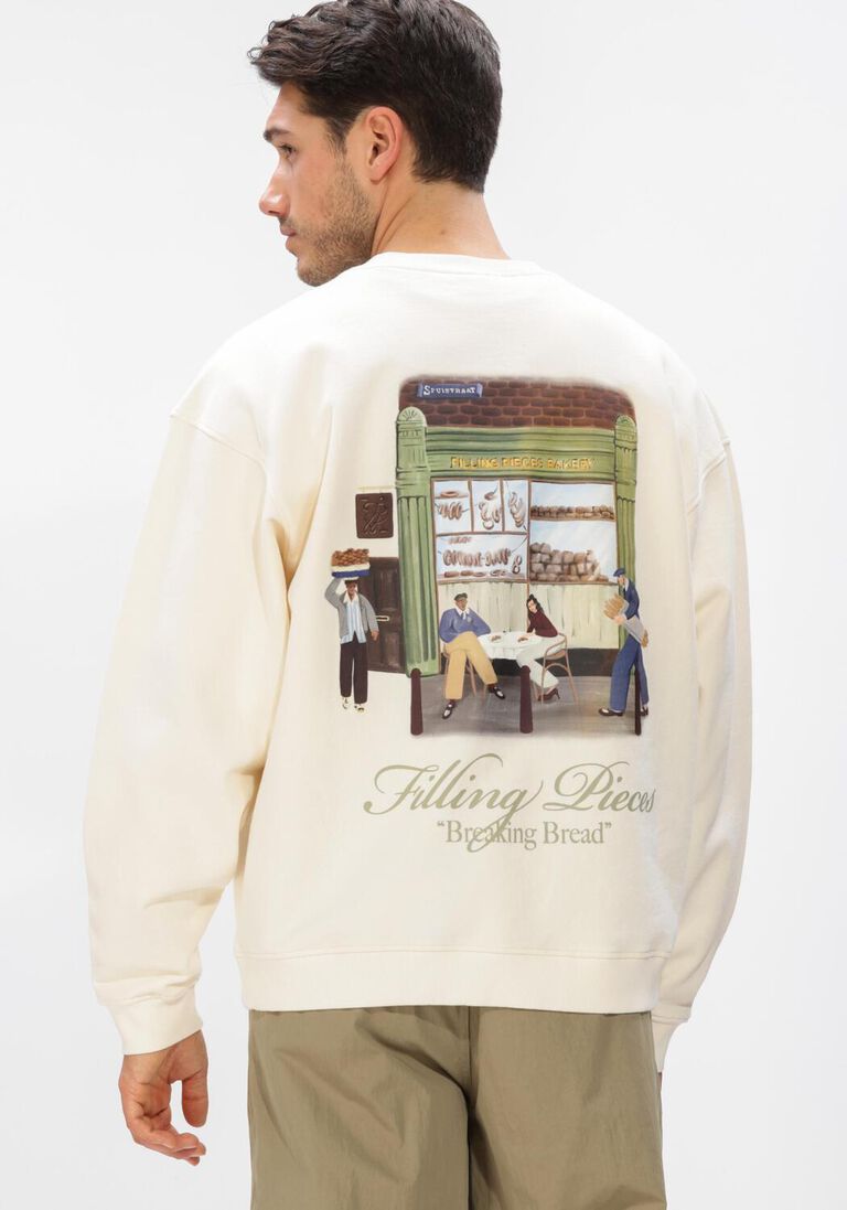 ecru filling pieces sweater sweatshirt bakery