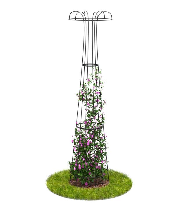 Dehner Premium Metall-Obelisk Maxima, schwarz