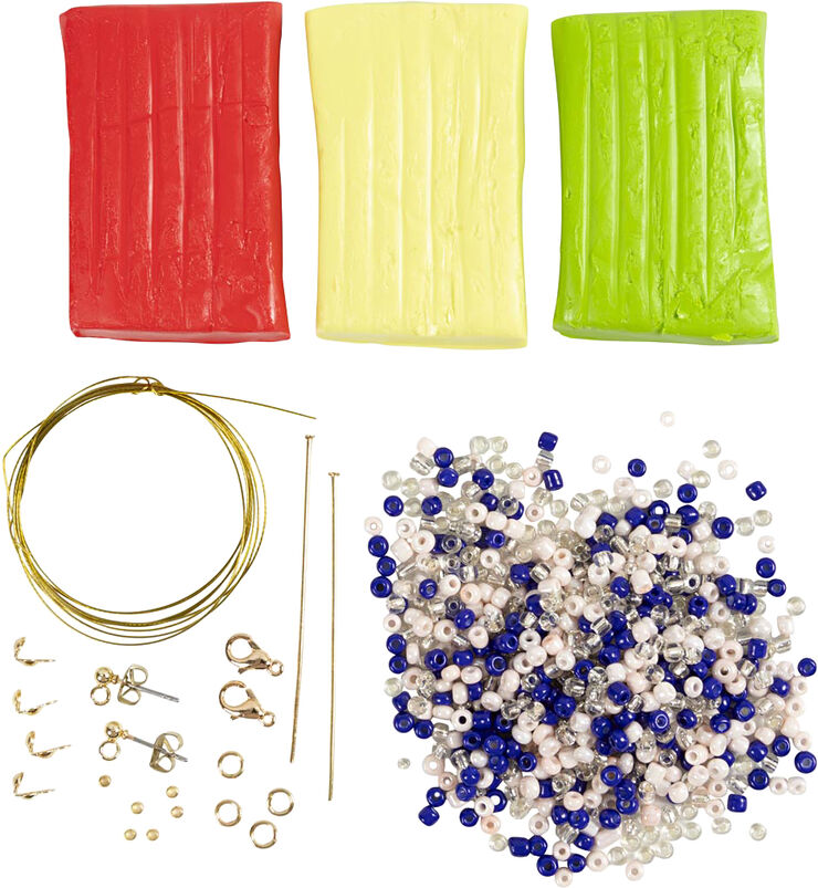 Creativ Company Mini DIY Kit Smykker, Halskæde og øreringe