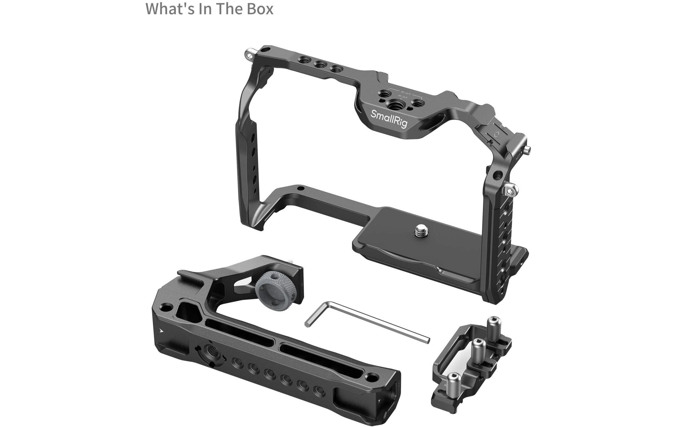 Cage Kit mit HawkLock für Panasonic LUMIX GH7 / GH6<br>Schnellwechselkäfig-Kit schützt die Kamera und bietet Anschlussmöglichkeiten