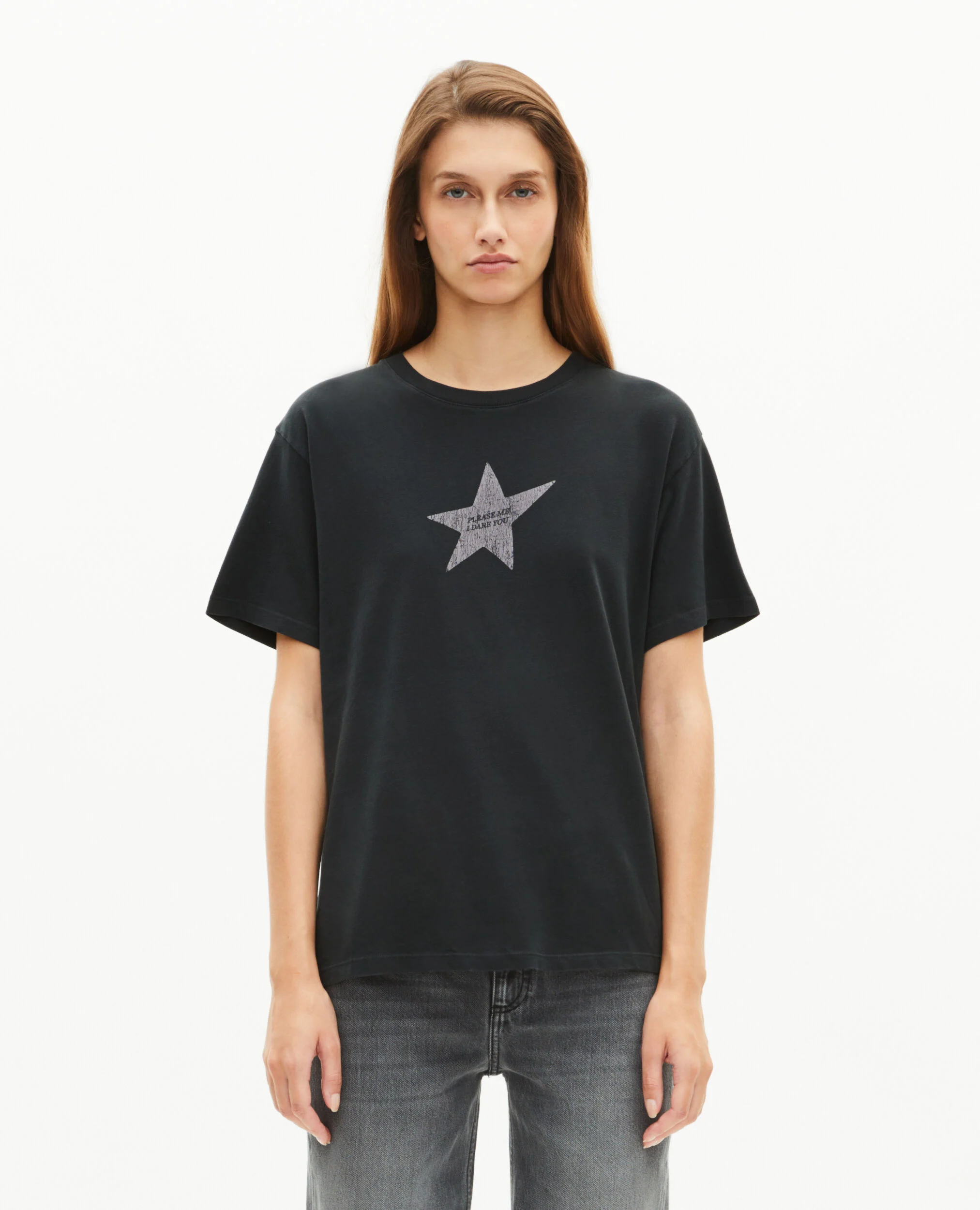 T-shirt avec sérigraphie noir