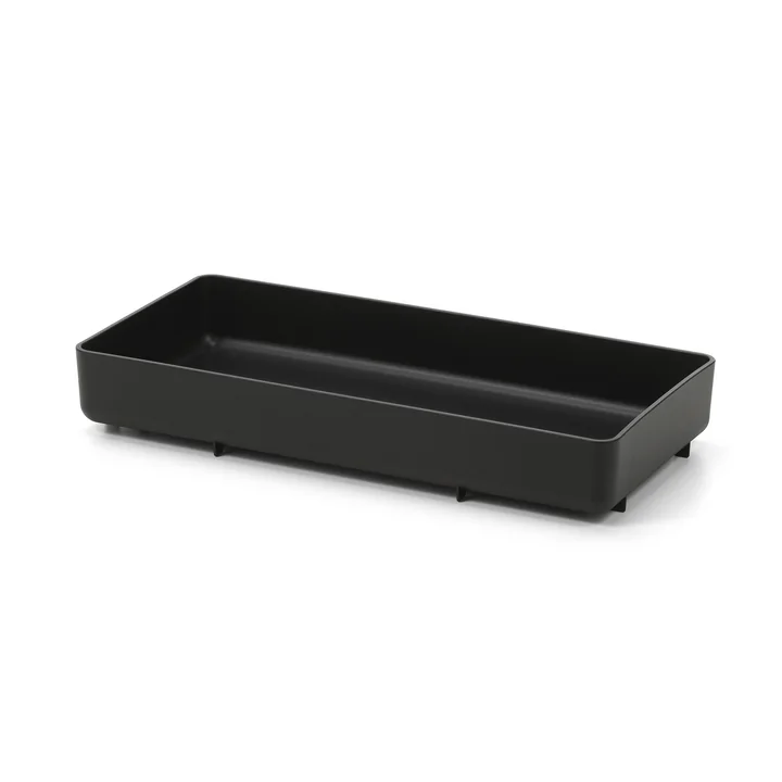 Vitra - Chap Tablett zu Hocker, tiefschwarz