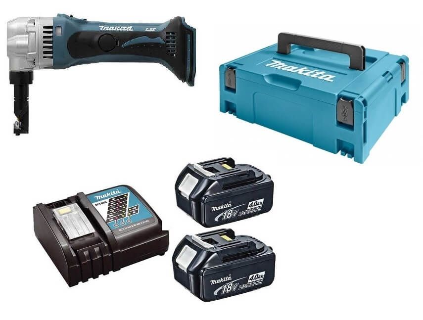 Makita DJN161RMJ 18V Li-ion accu knabbelschaar set (2x4.0 Ah) accu in Mbox