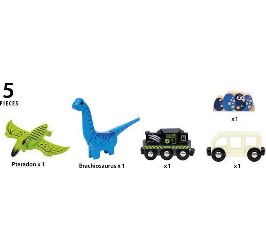BRIO World Dinosaur Battery TrainBatteriebetriebener Dinosaurier-Zug
