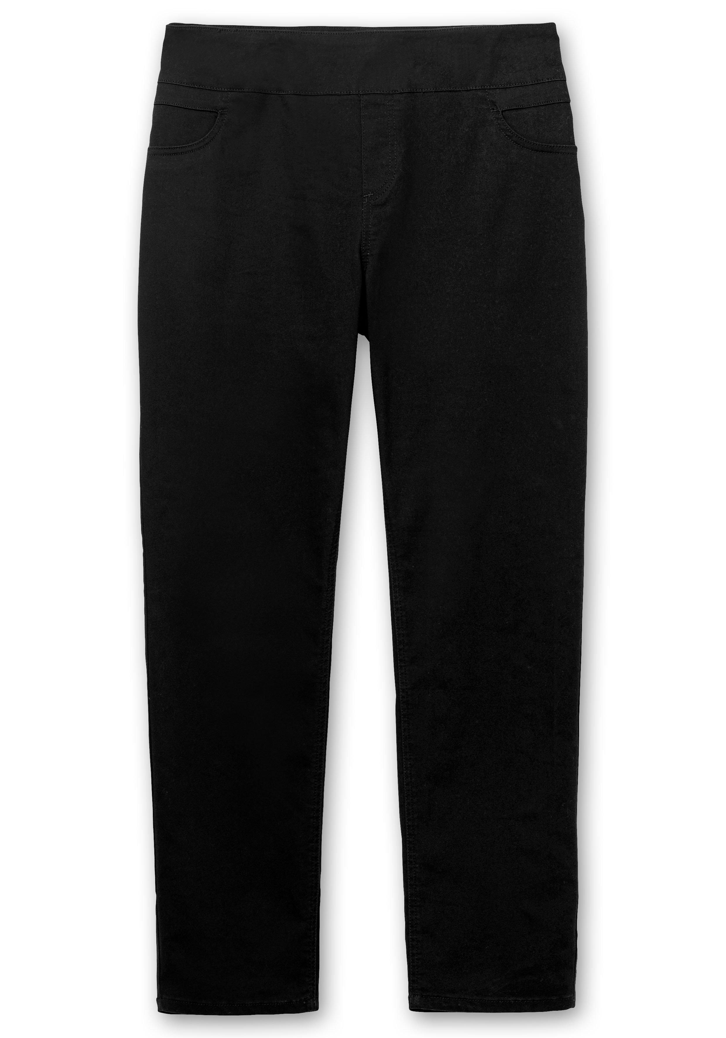 Gerade Hose mit hohem Rundum-Dehnbund